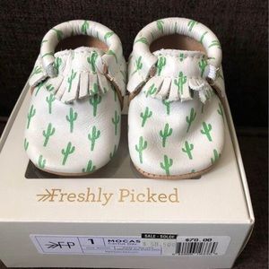 Freshly Picked Leather Cactus Baby Moccasins